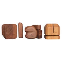 Accessoires fumeur bois signé Jacques Mauhin, nécessaire pour bureau