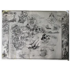 Affiche ancienne sur la Guadeloupe imp par Jarry signée par G.Costes.