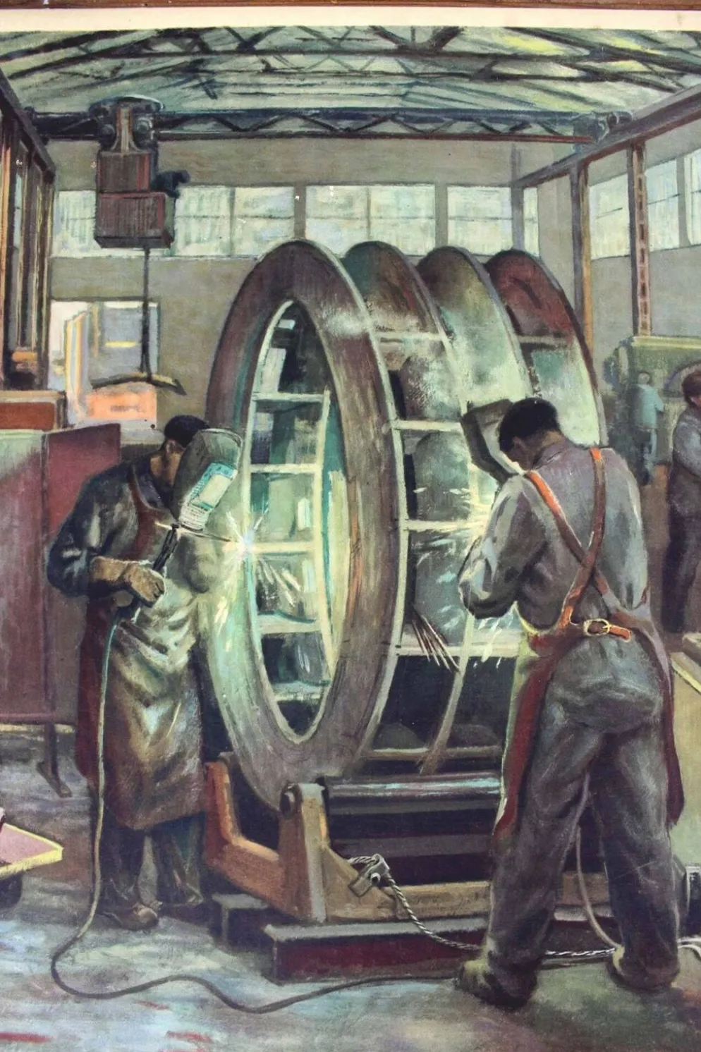 Affiche industrielle tchèque par Frantisek Bilek, années 1950