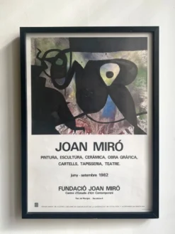 Affiche originale de fondation Miró Barcelone, Espagne 1982