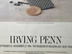 Affiche originale et officielle Moma New York, Irving Penn 1984