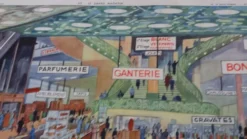 Affiche pédagogique scolaire, le grand magasin, Rossignol Montmorillon