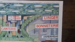 Affiche pédagogique scolaire, le grand magasin, Rossignol Montmorillon