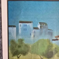 Affiche scolaire ancienne Ogé-Hachette Le Stade & La Ménagerie – Années 60