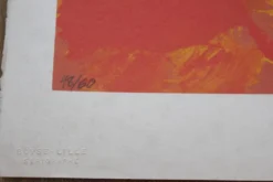 Affiche sérigraphie Mujer de l'artiste ramon alejandro numérotée 48/60