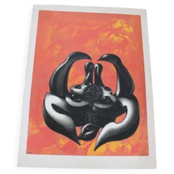 Affiche sérigraphie Mujer de l'artiste ramon alejandro numérotée 48/60