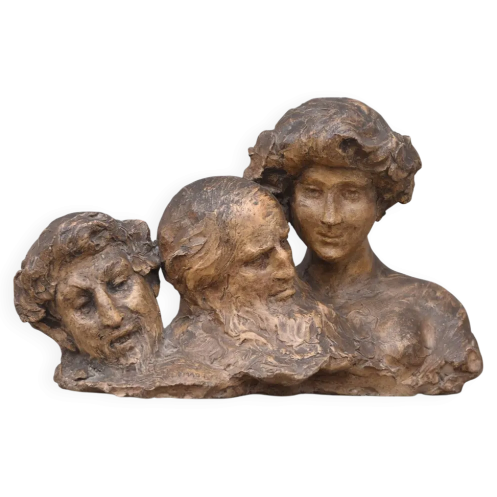 Agathon Léonard, Esquisse à trois têtes (vers 1910)