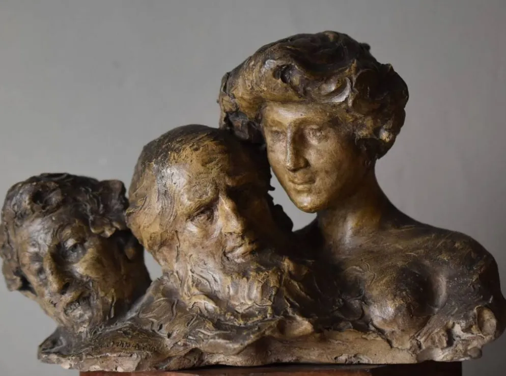Agathon Léonard, Esquisse à trois têtes (vers 1910)