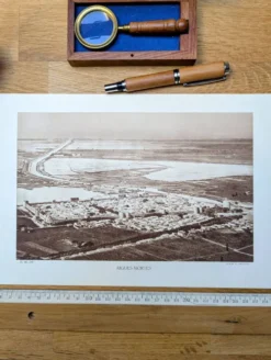 Aigues-Mortes, vintage, planche photo imprimée en 1935.