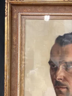 Aimé VAN BELLEGHEM (1922-1996), Portrait de René Brondel, huile sur toile