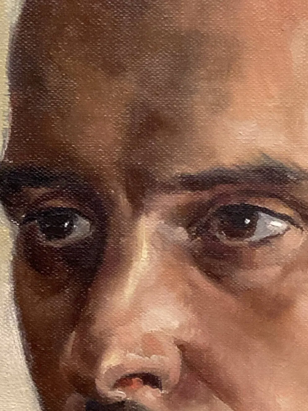 Aimé VAN BELLEGHEM (1922-1996), Portrait de René Brondel, huile sur toile