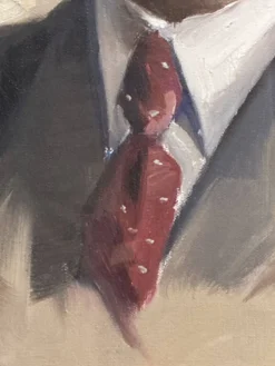 Aimé VAN BELLEGHEM (1922-1996), Portrait de René Brondel, huile sur toile