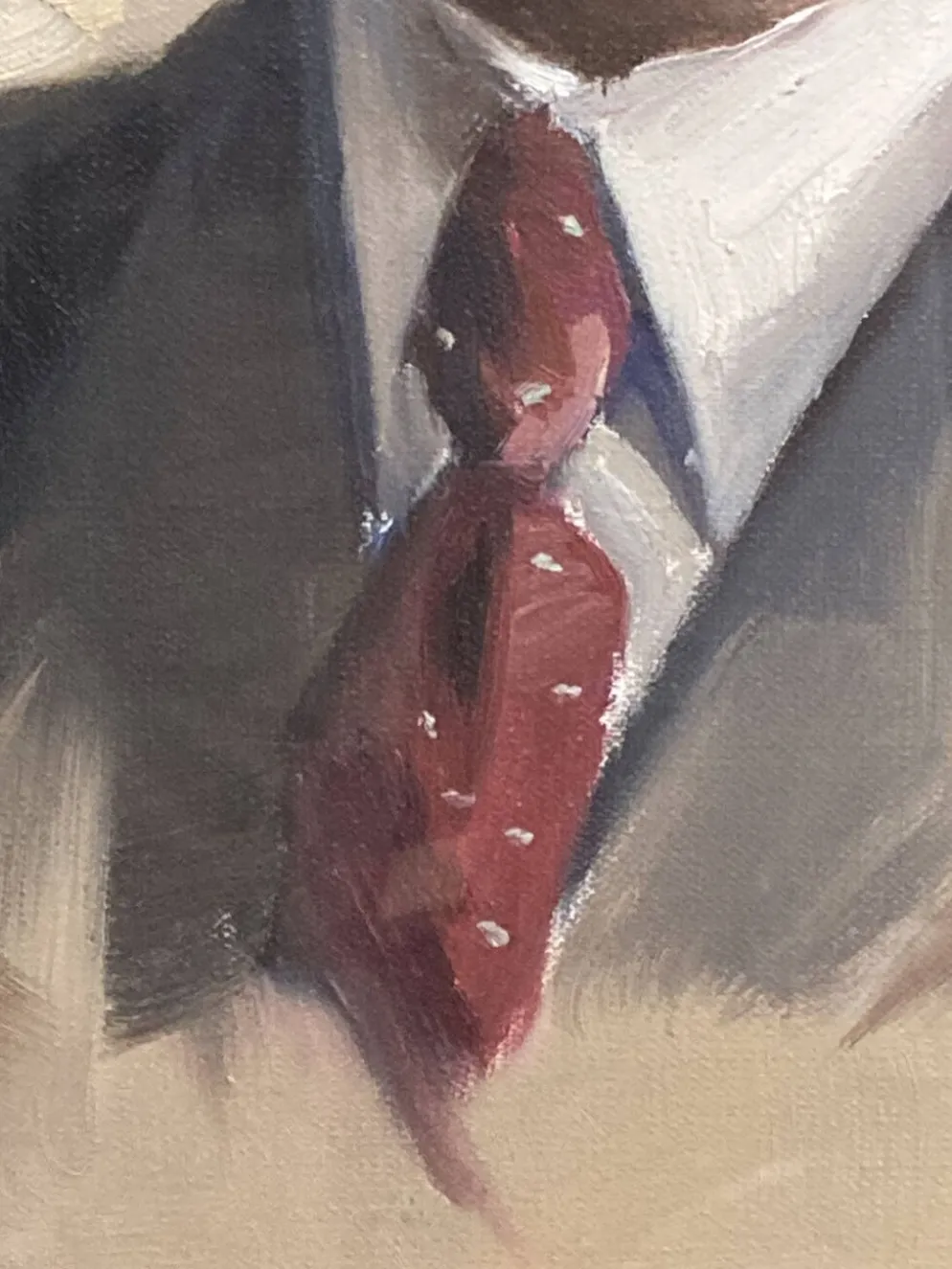 Aimé VAN BELLEGHEM (1922-1996), Portrait de René Brondel, huile sur toile