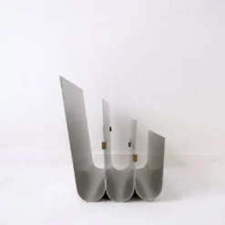 Aluminum Magazine Rack by Pierre Vandel for Espace Pierre Cardin, 1970s