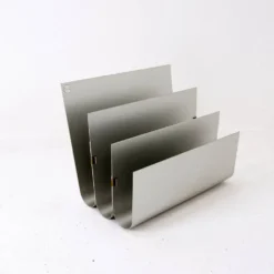 Aluminum Magazine Rack by Pierre Vandel for Espace Pierre Cardin, 1970s
