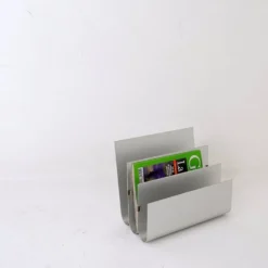 Aluminum Magazine Rack by Pierre Vandel for Espace Pierre Cardin, 1970s