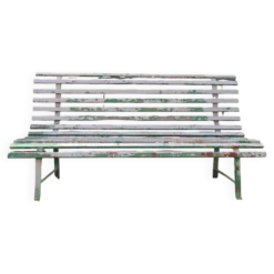 Ancien banc de jardin en métal