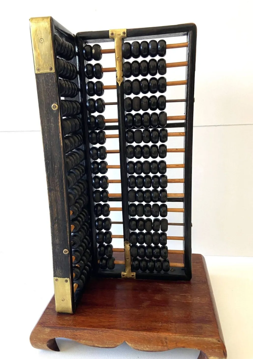 Ancien Boulier Traditionnel Chinois Abacus "Suanpan" 1940-1950 Vintage