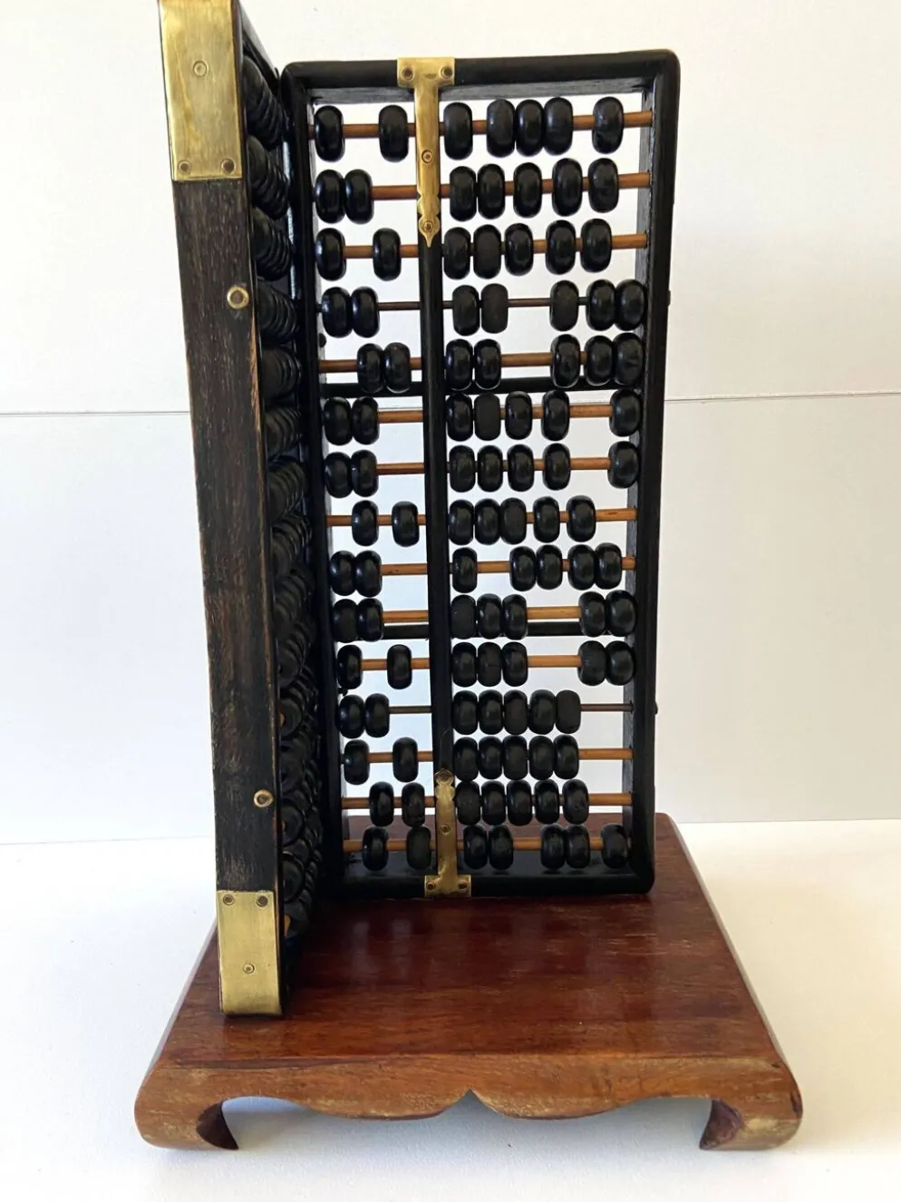 Ancien Boulier Traditionnel Chinois Abacus "Suanpan" 1940-1950 Vintage