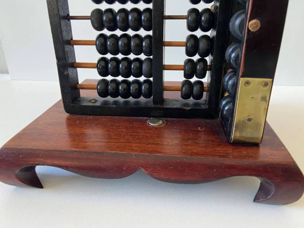 Ancien Boulier Traditionnel Chinois Abacus "Suanpan" 1940-1950 Vintage