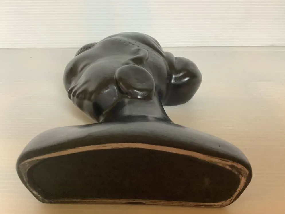 Ancien buste de femme africaine à poser ou à accrocher