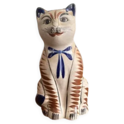 Ancien Chat Céramique Mexico Mexique Tonala