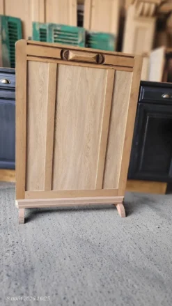Ancien écran de cheminée décoratif en bois