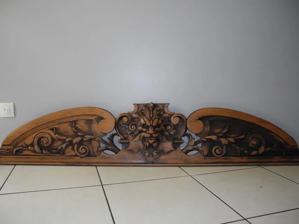 Ancien fronton bois 170cm