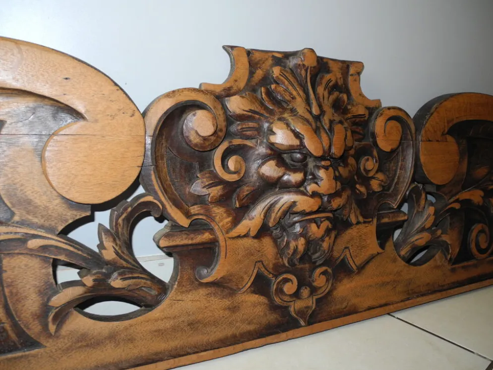Ancien fronton bois 170cm