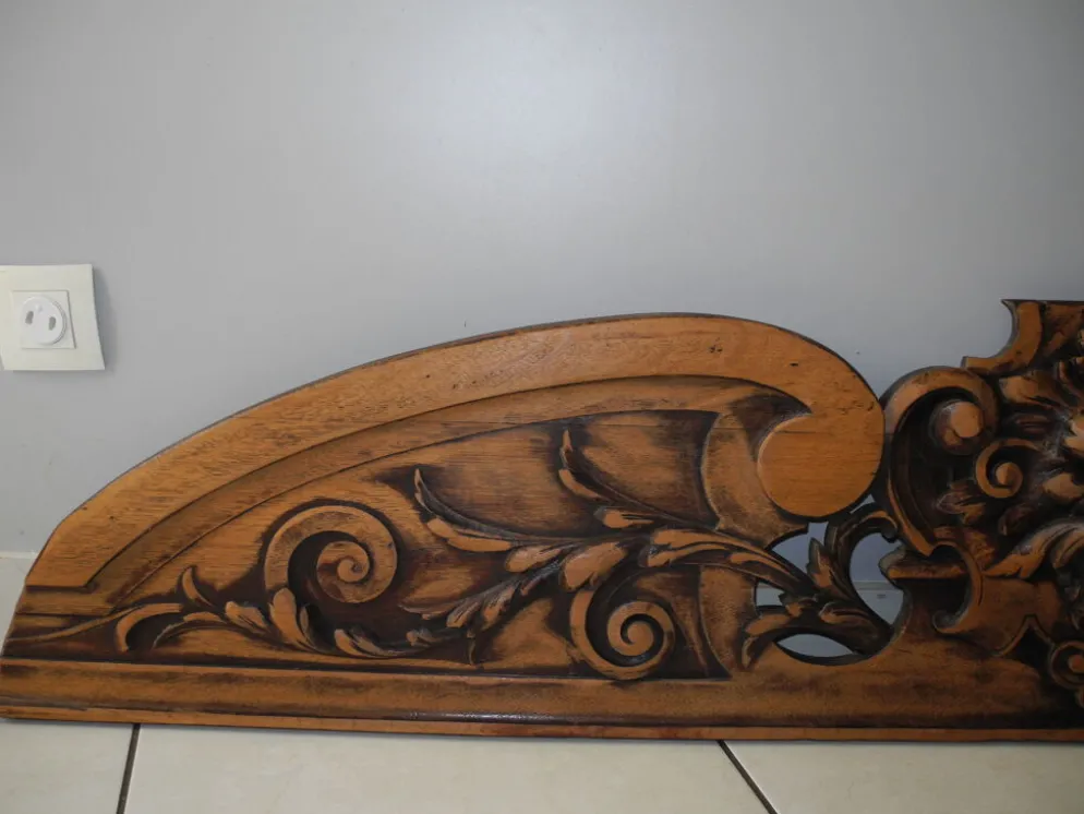 Ancien fronton bois 170cm