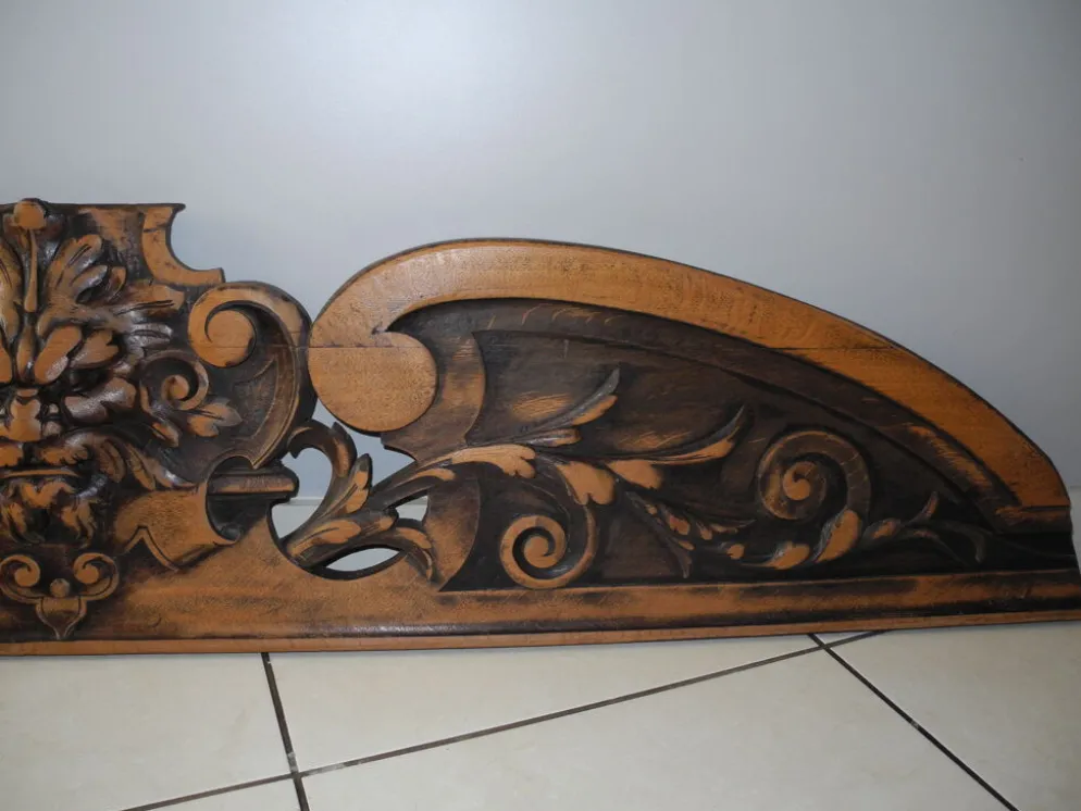 Ancien fronton bois 170cm