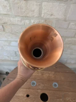 Ancien grand vase en cuivre de Villedieu les Poêles Gaor H37.5cm