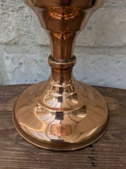 Ancien grand vase en cuivre de Villedieu les Poêles Gaor H37.5cm