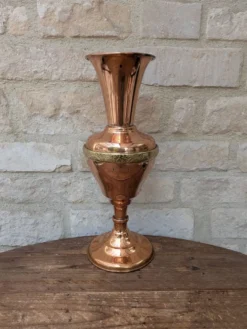 Ancien grand vase en cuivre de Villedieu les Poêles Gaor H37.5cm