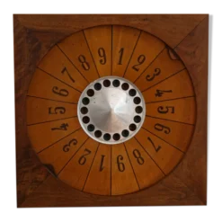 Ancien jeu de la boule, acajou