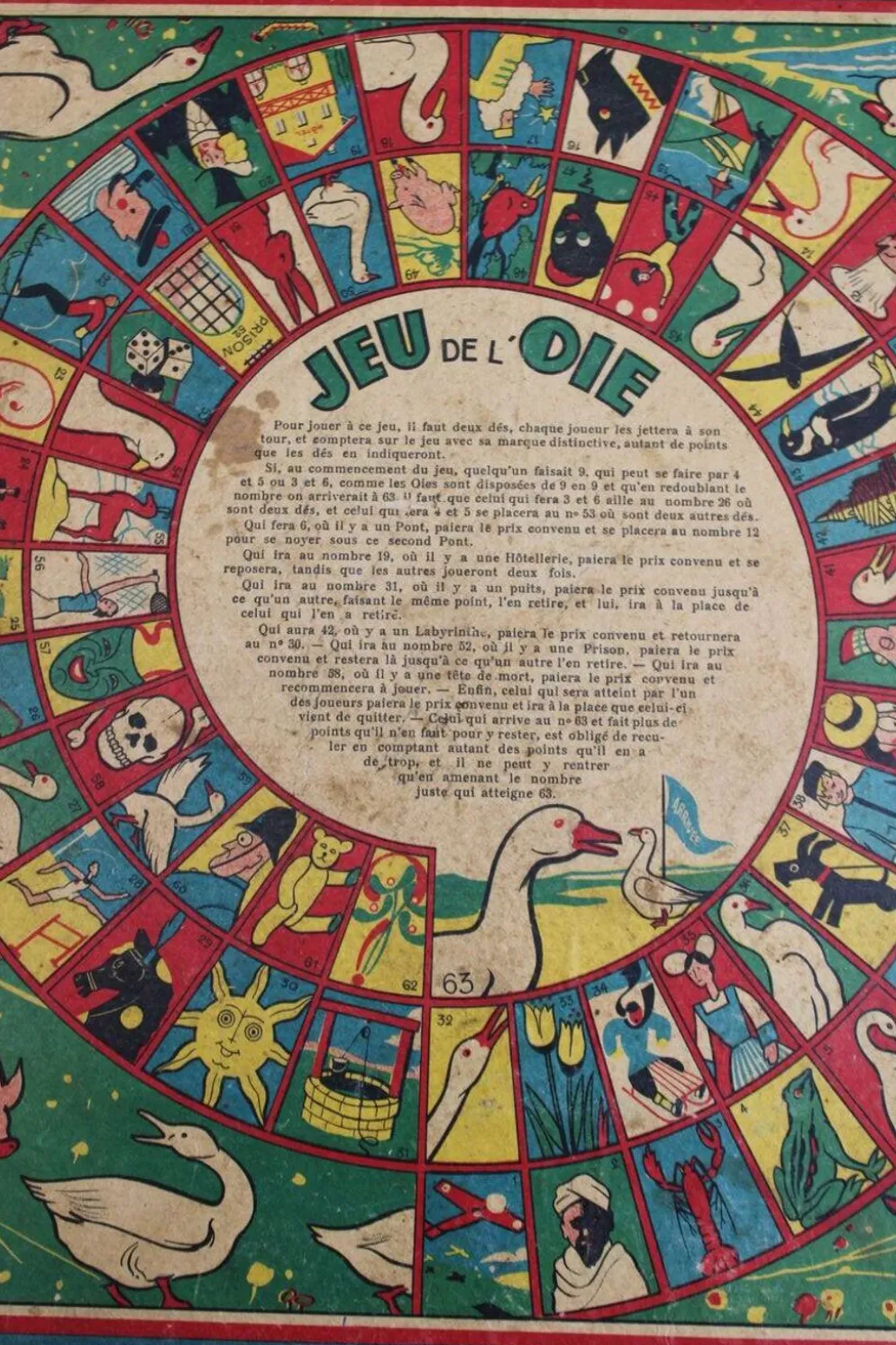 Ancien jeu de l'oie