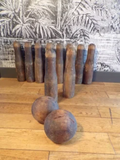 Ancien jeu de quilles 1900 en bois