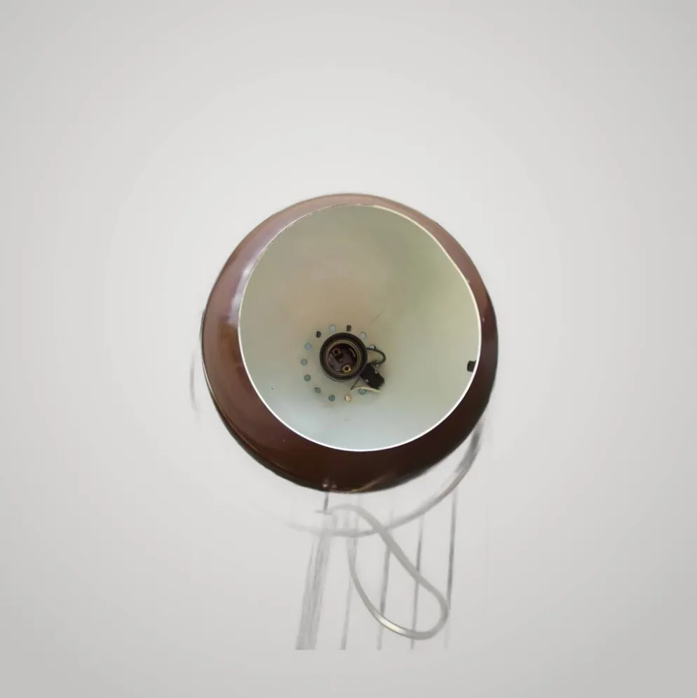 Ancien lampadaire REGGIANI G21 Made in Italy à 2 globes vintage design 1970