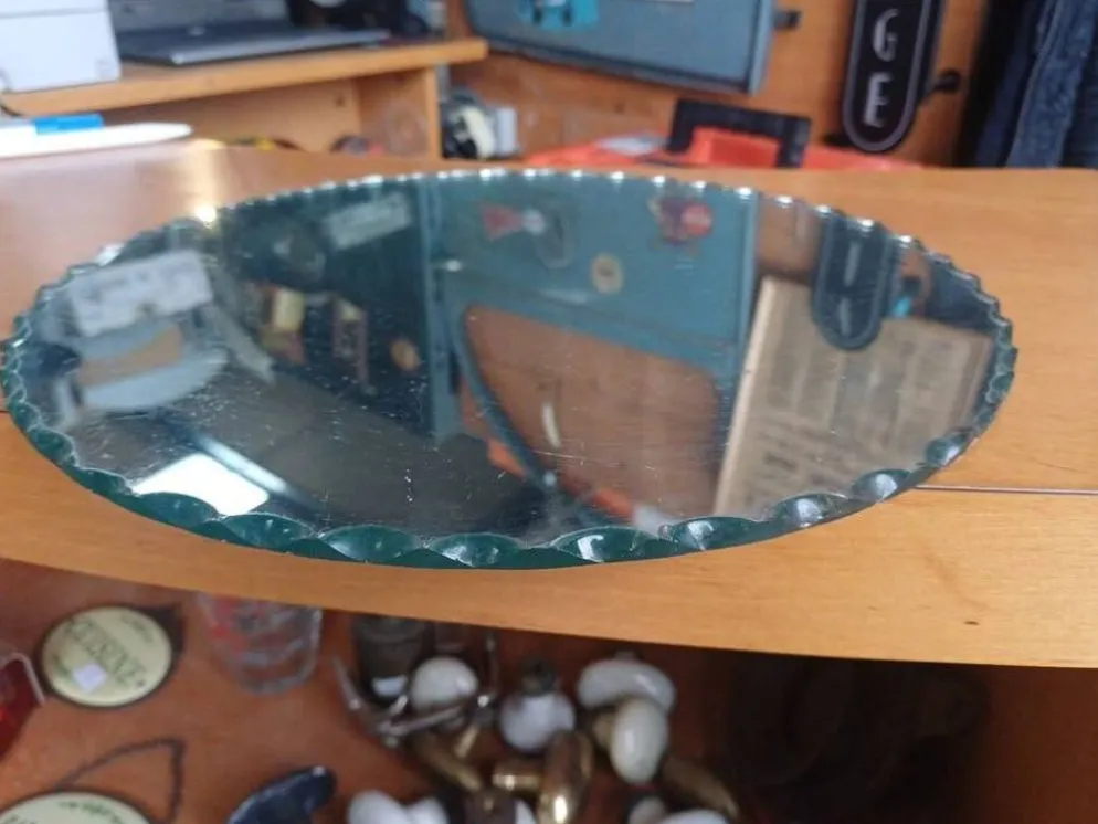 Ancien miroir biseauté