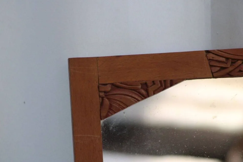 Ancien miroir en bois
