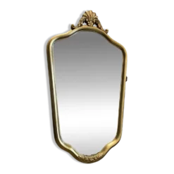 Ancien miroir en bois doré style Louis XV