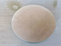 Ancien miroir rond, biseauté, à poser, art déco, années 40 50