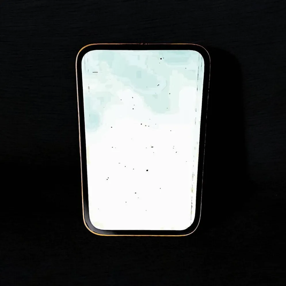 Ancien miroir rétroviseur - forme libre