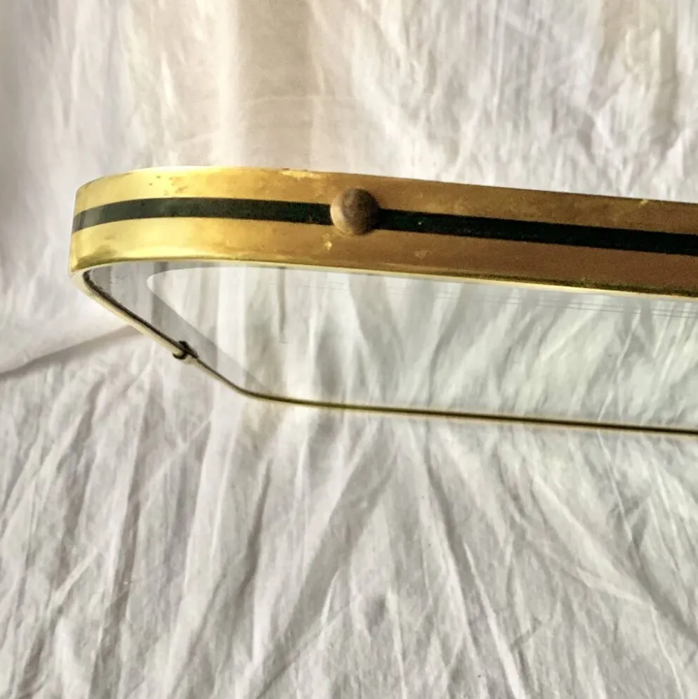 Ancien miroir rétroviseur - forme libre