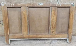 Ancien miroir - étagère triptyque en teck birman