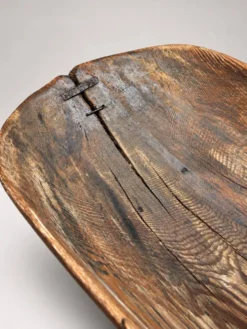 Ancienne auge à pétrir monoxyle en bois – art populaire