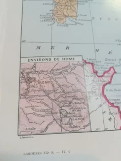 Ancienne carte de l'Italie de 1928