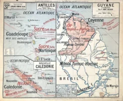 Ancienne carte scolaire Vidal-Lablache 37, T10, 1914 - Afrique occidentale