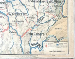 Ancienne carte scolaire Vidal Lablache 6, Mézières, T36, 1910 France Canaux