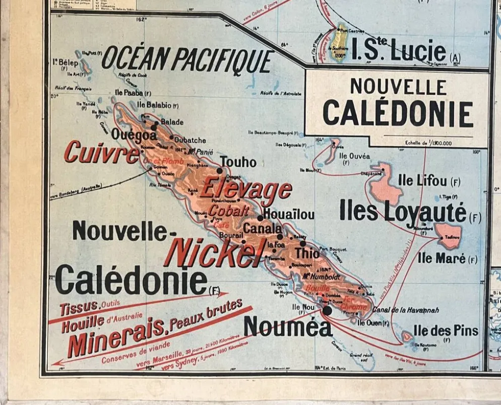 Ancienne carte scolaire Vidal-Lablache 37, T36, 1930 Afrique occidentale